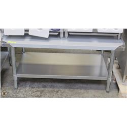 ME#21, 30"X48" S/S EQUIPMENT STAND WITH GALVANIZED