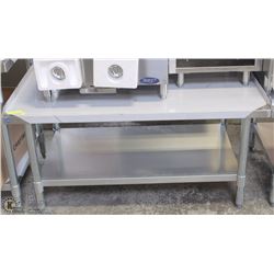 ME#21, 30"X48" S/S EQUIPMENT STAND WITH GALVANIZED