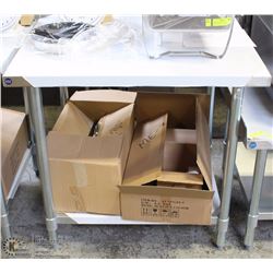 ME#11, 30"X36" S/S WORK TOP TABLE WITH GALVANIZED