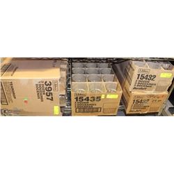 4 CASES OF ASSORTED STYLE/SIZED GLASSWARE