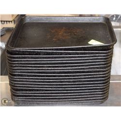LOT OF 19 SMALL ROASTING TRAYS 13.5"x10"