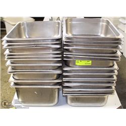 LOT OF 32 STAINLESS STEEL INSERTS