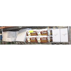 SHELF OF PRE-PACKAGED DISPOSABLE SERVICE-PRODUCTS: