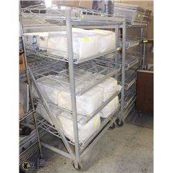 2 LARGE 5-SHELF(SET) GRAVITY RACKS-ON CHOICE-