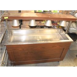 LARGE-SINGLE-WELL COLD/SALAD SERVING TABLE