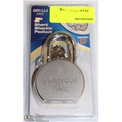 2" GORILLA-LOCK SHORT-SHACKLE PADLOCK
