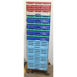 LOT OF 9 DISHWASHING RACKS