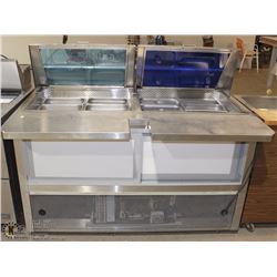 5FT SANDWICH PREP-TABLE W/ INSERTS