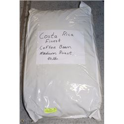 COSTA RICA 40LB BAG OF COFFEE BEANS MEDIUM ROAST.