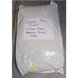 COSTA RICA 40LB BAG OF COFFEE BEANS MEDIUM ROAST.