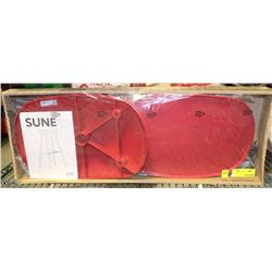NEW IKEA SUNE-STYLE RED STATIONARY STOOL