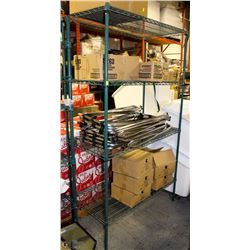 4-TIER 7FT GREEN NSF STORAGE-RACK