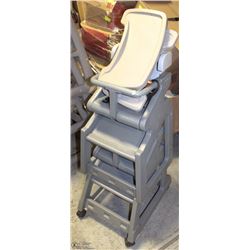 2 RUBBERMAID PLASTIC HIGHCHAIRS