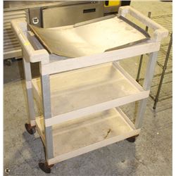 RUBBERMAID 3-TIER TUFF-MADE CART-LINE ROLLING CART
