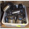 Image 1 : BUS PAN WITH 9 SERVING THERMOS CARAFES