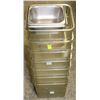 Image 1 : LOT OF 7 DRY GOODS BINS & 6 ASSORTED INSERTS