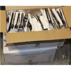 2 CASES OF DISPOSABLE 3 PC CUTLERY KITS -TOTAL 500