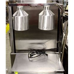 DOUBLE HEAD HEAT LAMP / FOOD WARMER, INDIVIDUAL