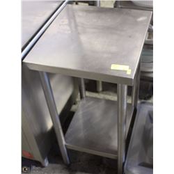 SMALL 2 TIER STAINLESS STEEL PREP TABLE 18"X20"X33