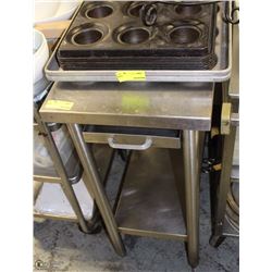 2 TIER STAINLESS STEEL PREP TABLE 16"X30"X35"