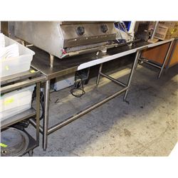 STAINLESS STEEL PREP TABLE 116"X23"X32"