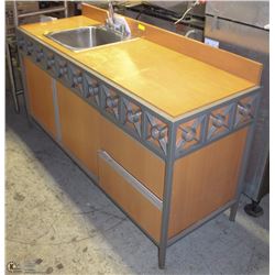 UTILITY VANITY W/ SINK TAPS AND FAUCET INCL