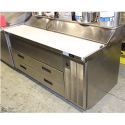 DELFIELD 4 DRAWER REFRIDGERATED PREP TABLE, COMES