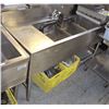 Image 1 : SMALL 3 WELL STAINLESS STEEL RINSING SINK