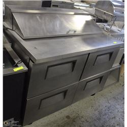 TRUE 4 DRAWER STAINLESS PREP STATION 48X30X36