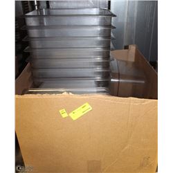 BOX OF APPROX 19 LARGE INSERTS OF VARIOUS SIZES