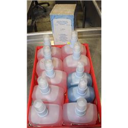 LOT OF ECO LAB HAND SOAPS WITH 1 DISPENSER
