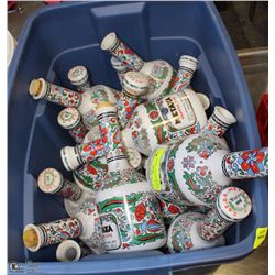 TOTE OF METAXA  CERAMIC BOTTLES