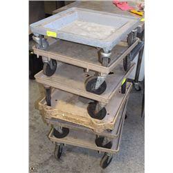 LOT OF 6 DISHRACK DOLLIES