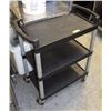 Image 1 : BLACK 3 TIER ROLLING CART
