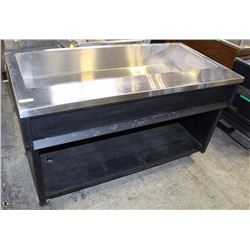 STAINLESS STEEL ROLLING SINK 59X29X35
