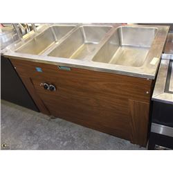 VOLLRATH 3 WELL STEAM TABLE 46X24X35