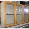 Image 1 : LOT OF 2 GLASS DOOR CUPBOARDS, 1 IS SINGLE SECTION