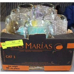 LOT OF 7 MARGARITA GLASSES