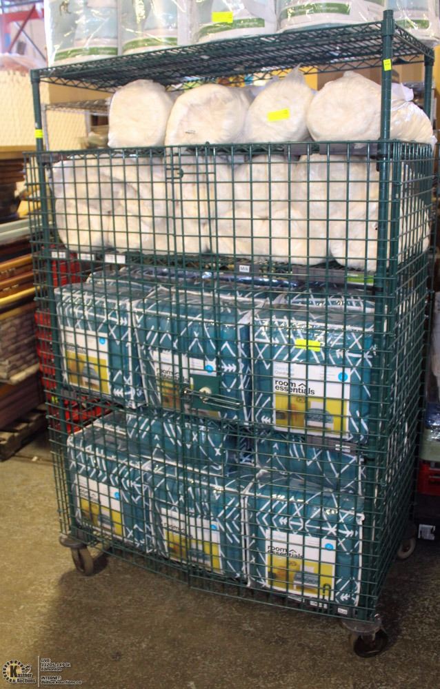 GREEN METRO RACK WITH DOORS.