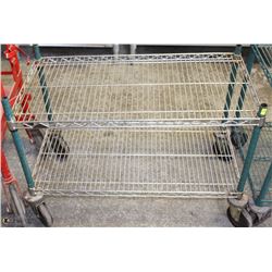 SMALL 2-TIER MOBILE NSF STORAGE RACK