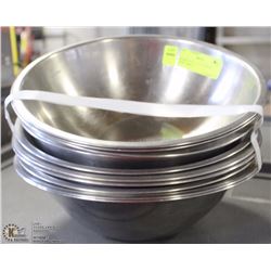 BUNDLE OF 10 - 10" STAINLESS STEEL BOWLS