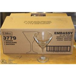 BOX OF 9-1/4 OZ EMBASSY MARTINI GLASSES