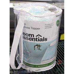 NEW FOAM MATTRESS TOPPER TWIN SIZE GEL INFUSED.