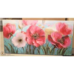 LARGE FLORAL CANVAS PRINT