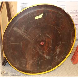 LARGE VINTAGE WOOD / METAL CROKINOLE GAME