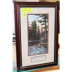 LOON PICTURE 10X16 MADE IN CANADA.