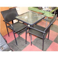 OUTDOOR PATIO SET WITH 2 CHAIRS