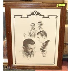 VINTAGE CLARK GABLE/RHET BUTLER PICTURE 27X33.