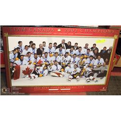 LARGE TEAM CANADA 2002 MEN'S OLYMPIC CHAMPIONS