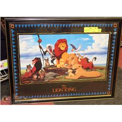 COLLECTIBLE THE LION KING PICTURE 22” X 18”